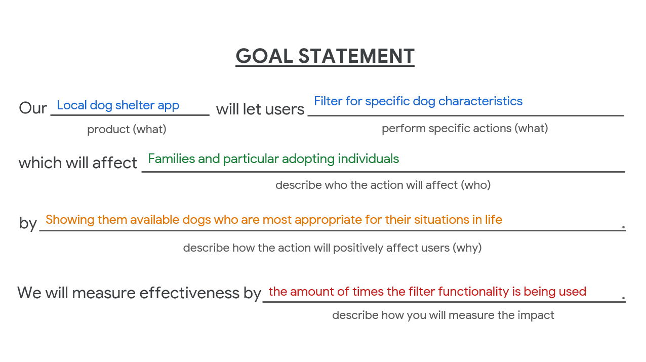 Goal Statement